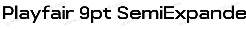 Playfair 9pt SemiExpanded SemiBold字体转换